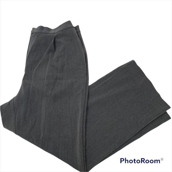 Villager a Liz Claiborne Co Stain Resistant Grey Dress Pants Size 12 - Picture 1 of 10